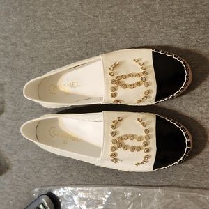 DUPE chanel leather espadrilles